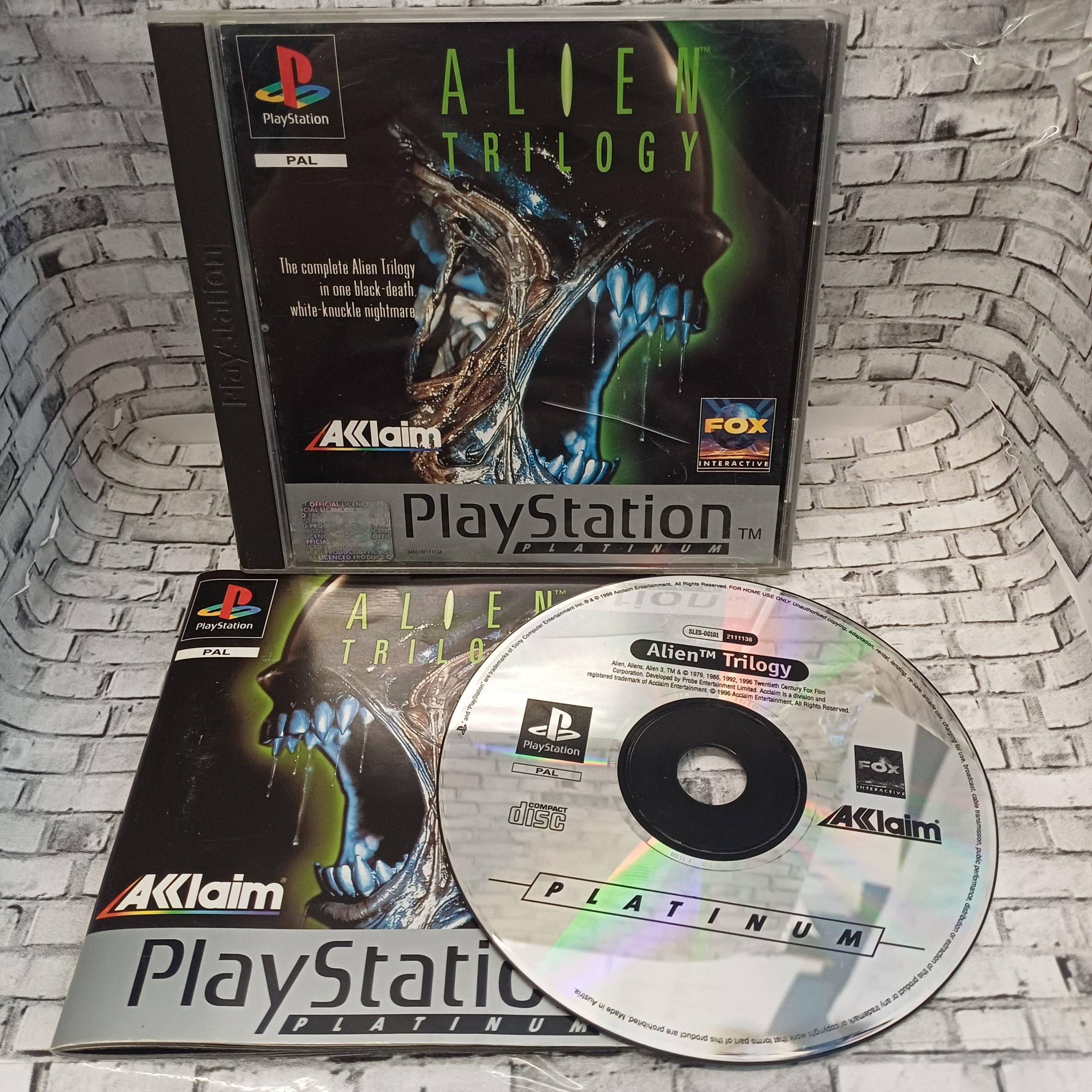 Alien Trilogy käytetty (PS1) Platinum CIB