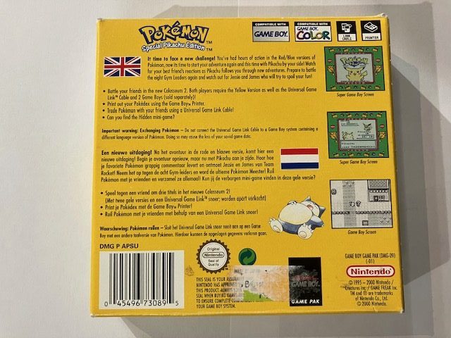 Pokémon Yellow käytetty (GB) "CIB" - Image 2