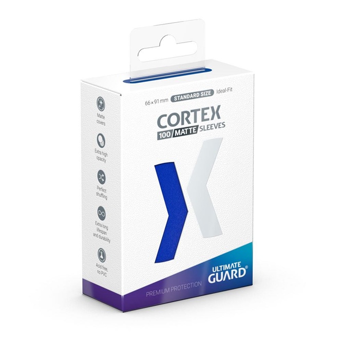 Ultimate Guard Cortex Sleeves Standard Size Matte Blue-korttisuojat