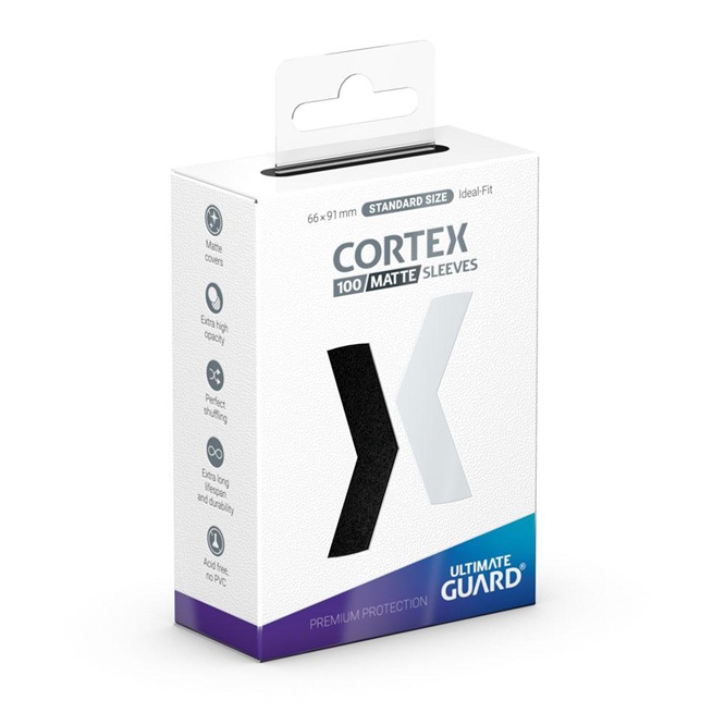 Ultimate Guard Cortex Sleeves Standard Size Matte Black-korttisuojat
