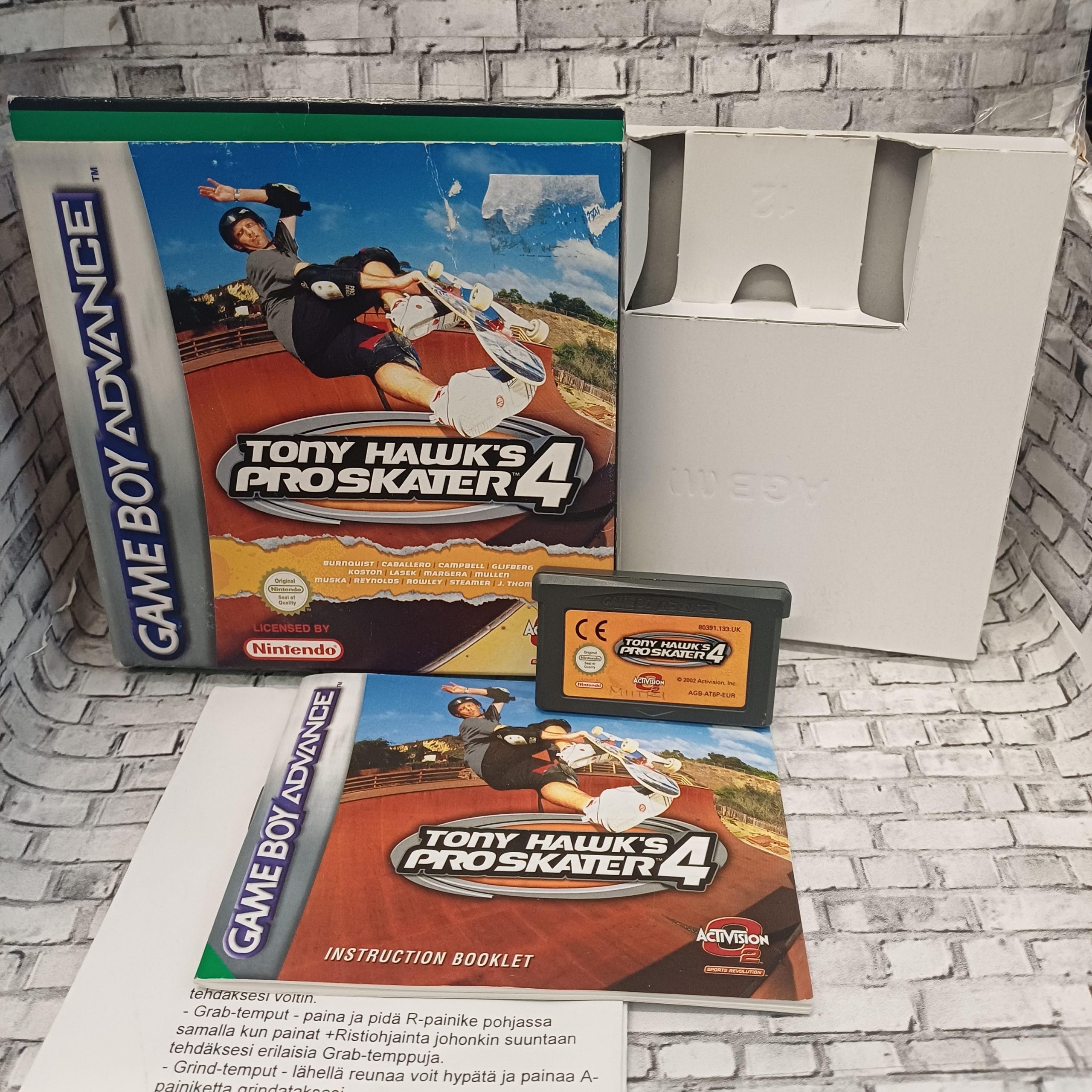Tony Hawk´s Pro Skater 4 käytetty (GBA) CIB