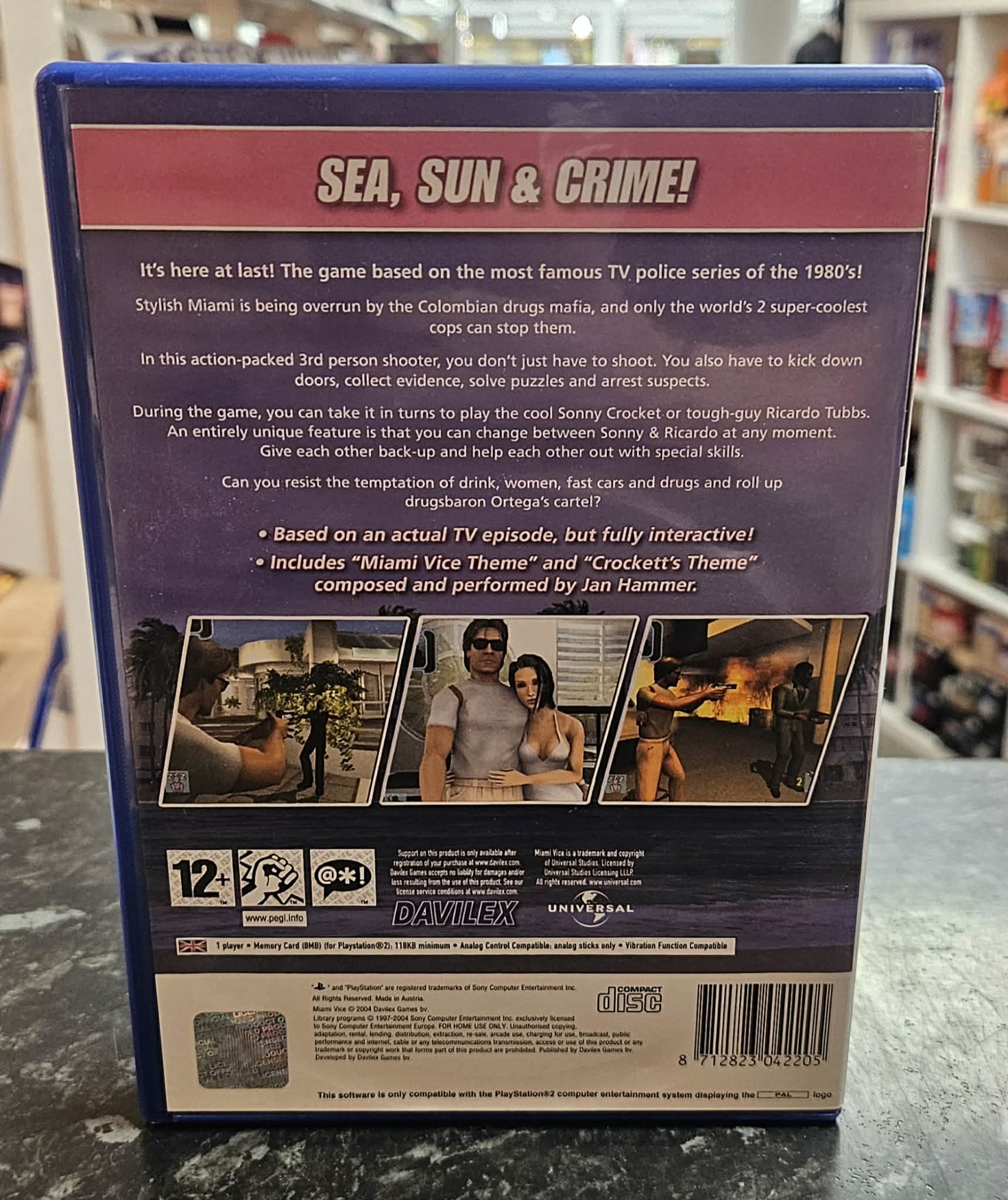 Miami Vice käytetty (PS2) CIB - Image 2