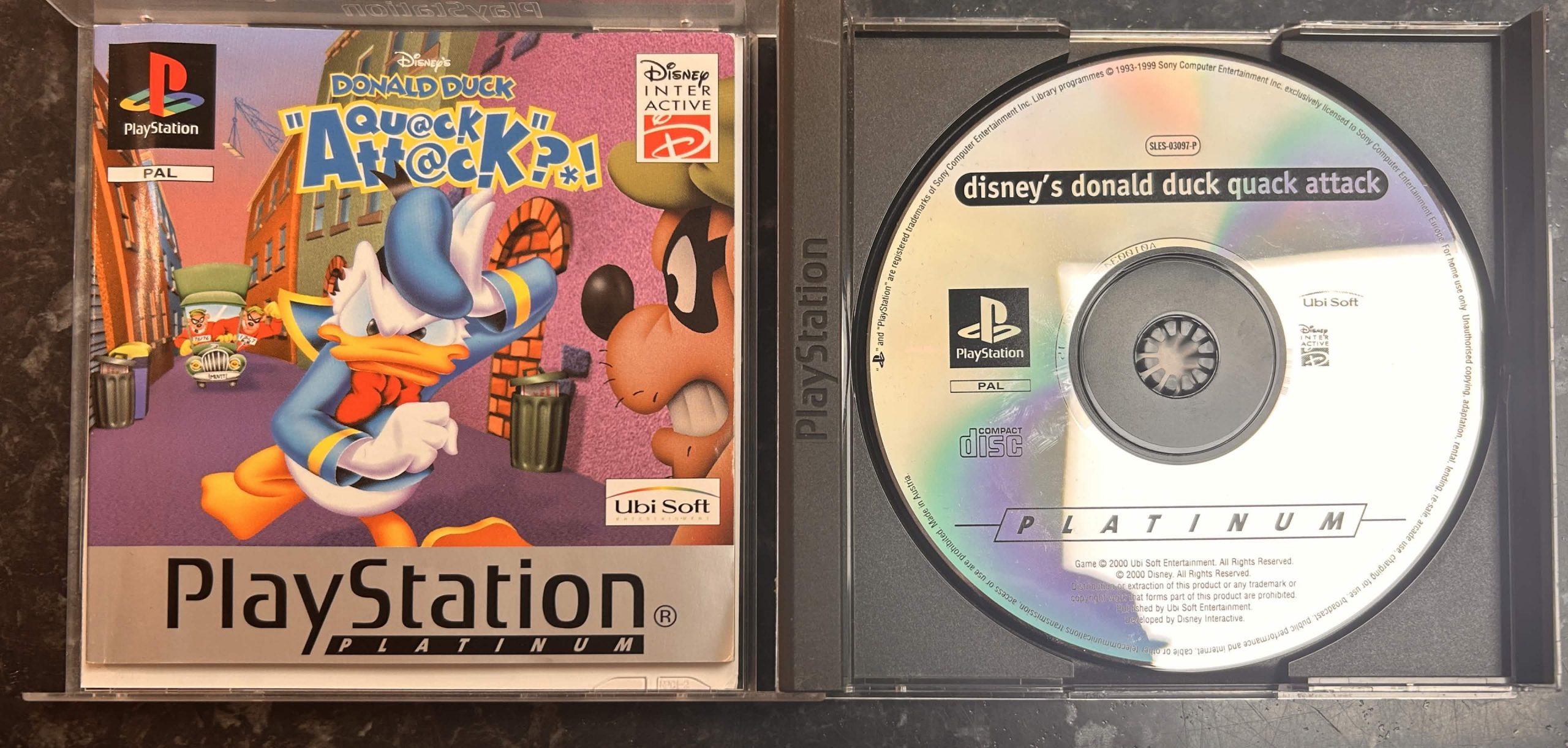 Disney's Donald Duck Quack Attack käytetty (PS1) Platinum CIB - Image 3
