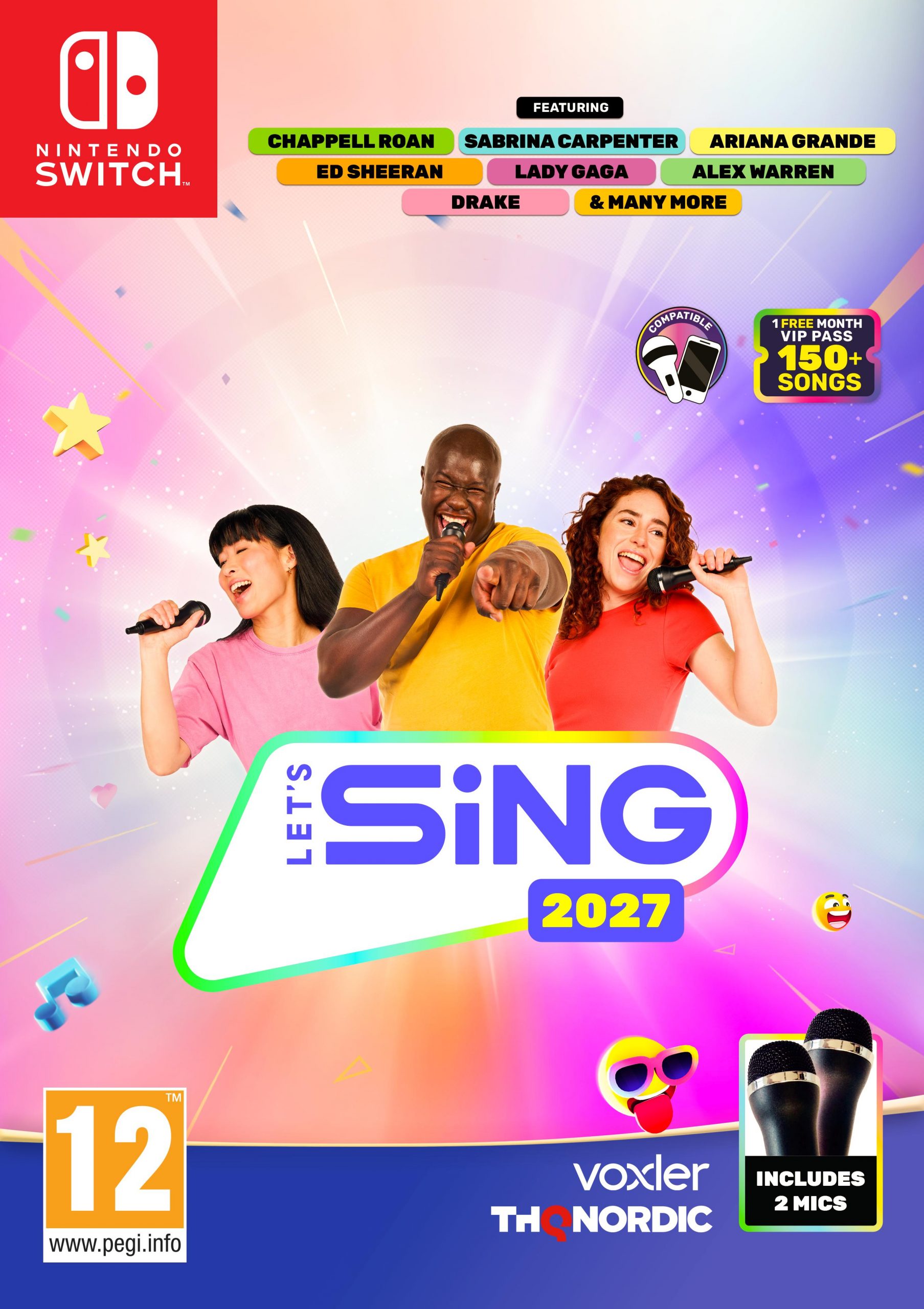 Let's Sing 2027 & 2 mikrofonia (Switch)