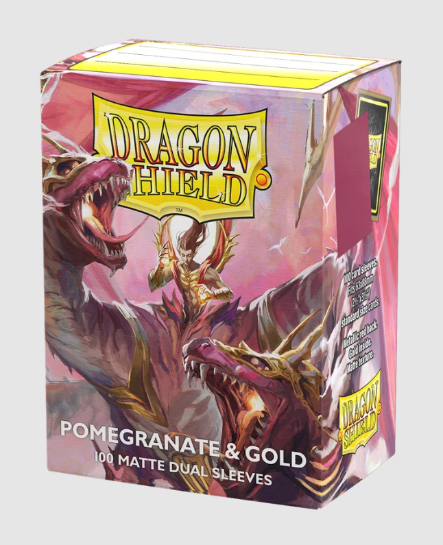 Dragon Shield Dual Pomegranate & Gold Matte 100kpl