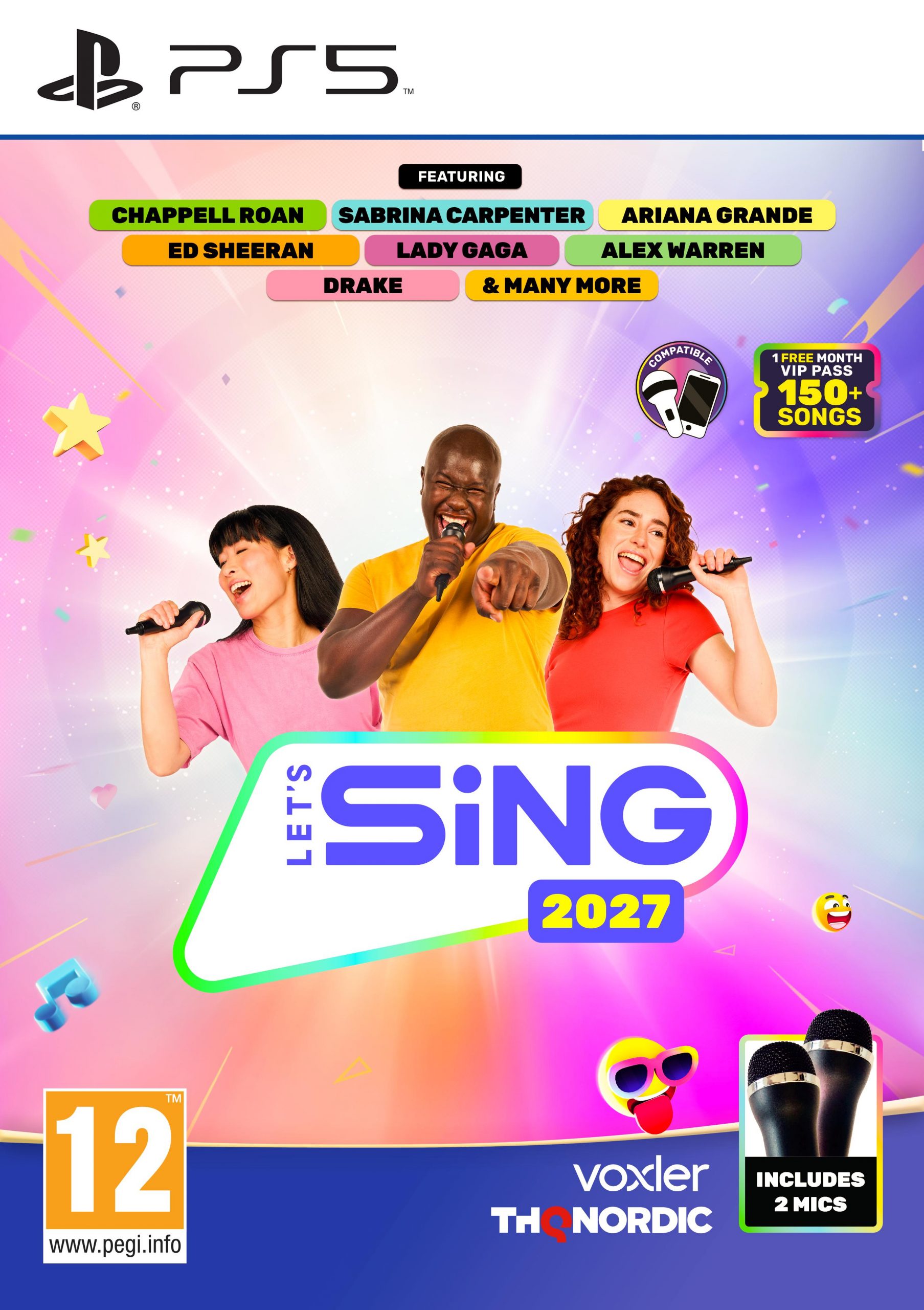 Let's Sing 2027 & 2 mikrofonia (PS5)