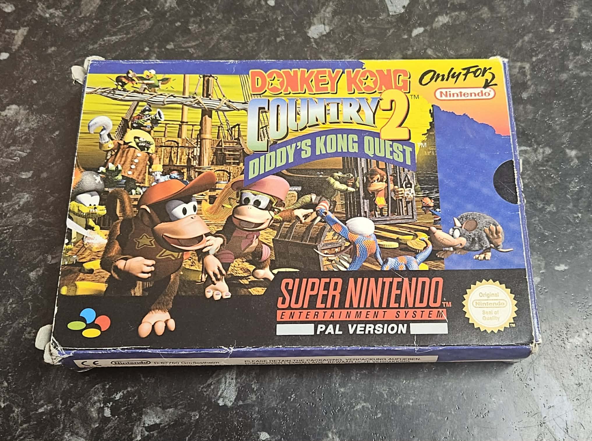 Donkey Kong Country 2: Diddy's Kong Quest käytetty (SNES) SCN CIB