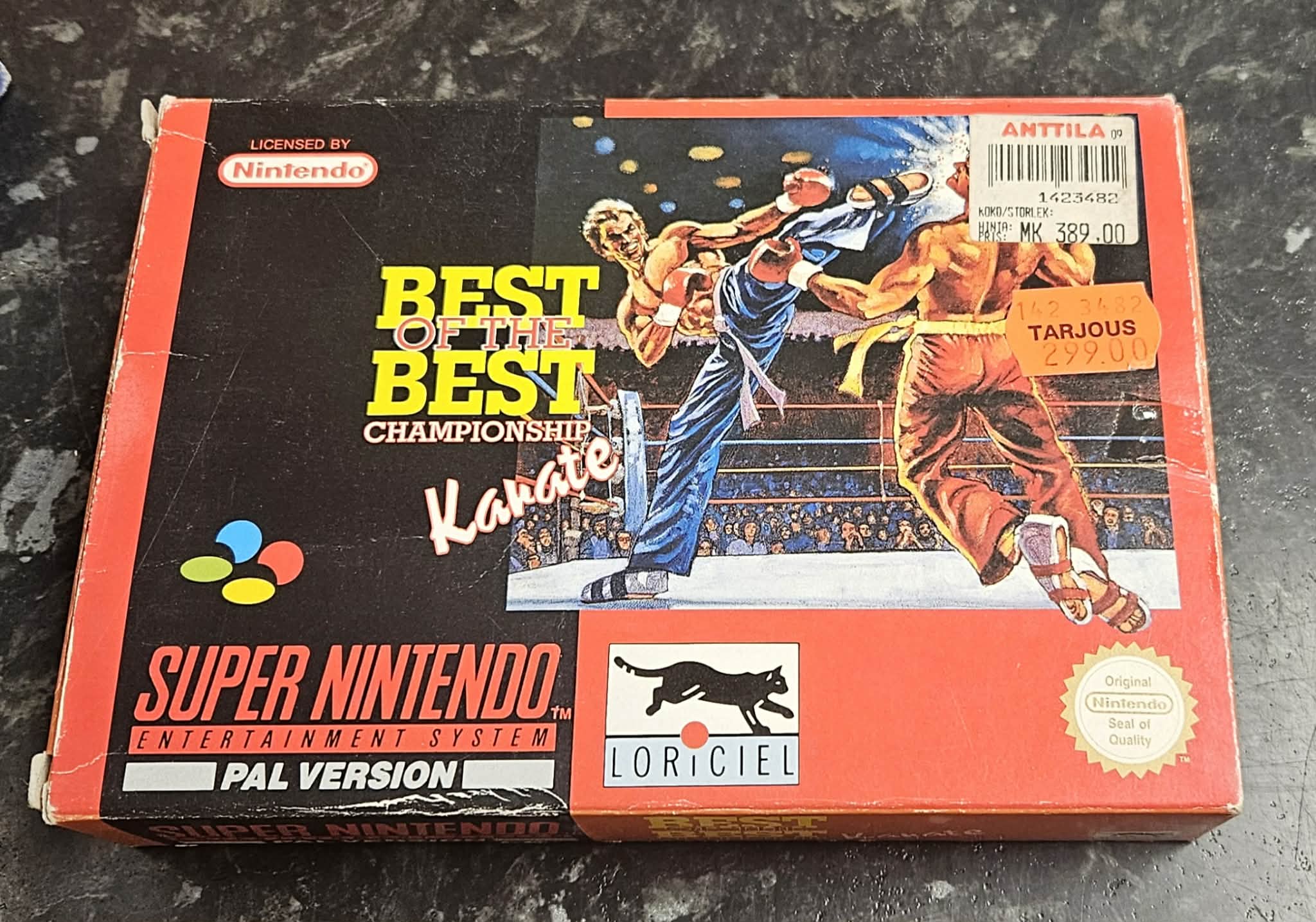 Best of the Best Championship Karate käytetty (SNES) SCN CIB