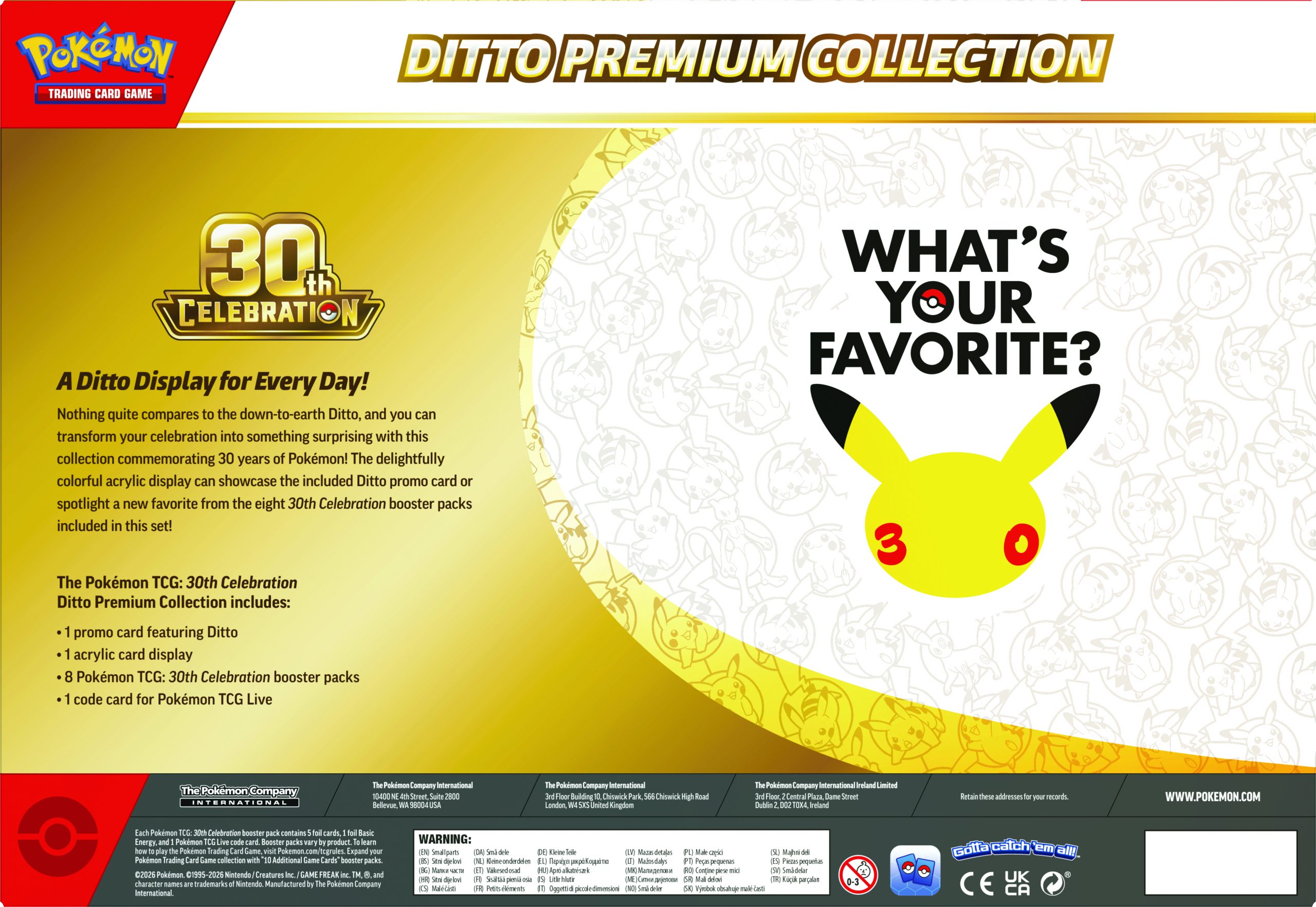 Pokémon TCG 30th Anniversary Celebration Ditto Premium Collection - Image 3