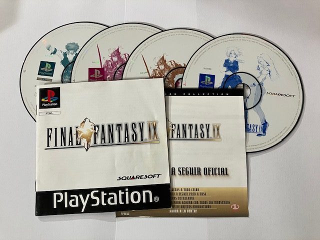 Final Fantasy IX käytetty (PS1) Black Label CIB - Image 2
