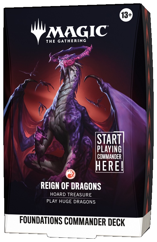 MTG Foundations Commander Deck: Reign of Dragons (Red)