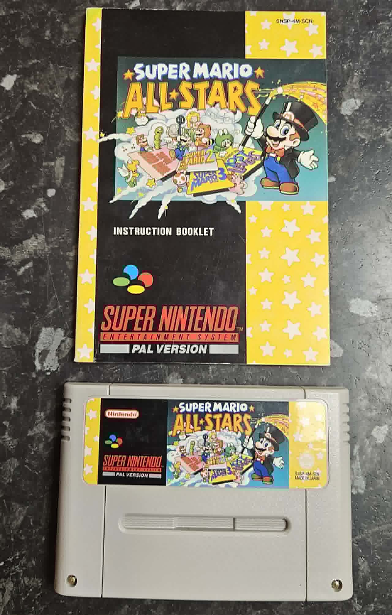 Super Mario All-Stars käytetty (SNES) SCN Loose + Ohjekirja