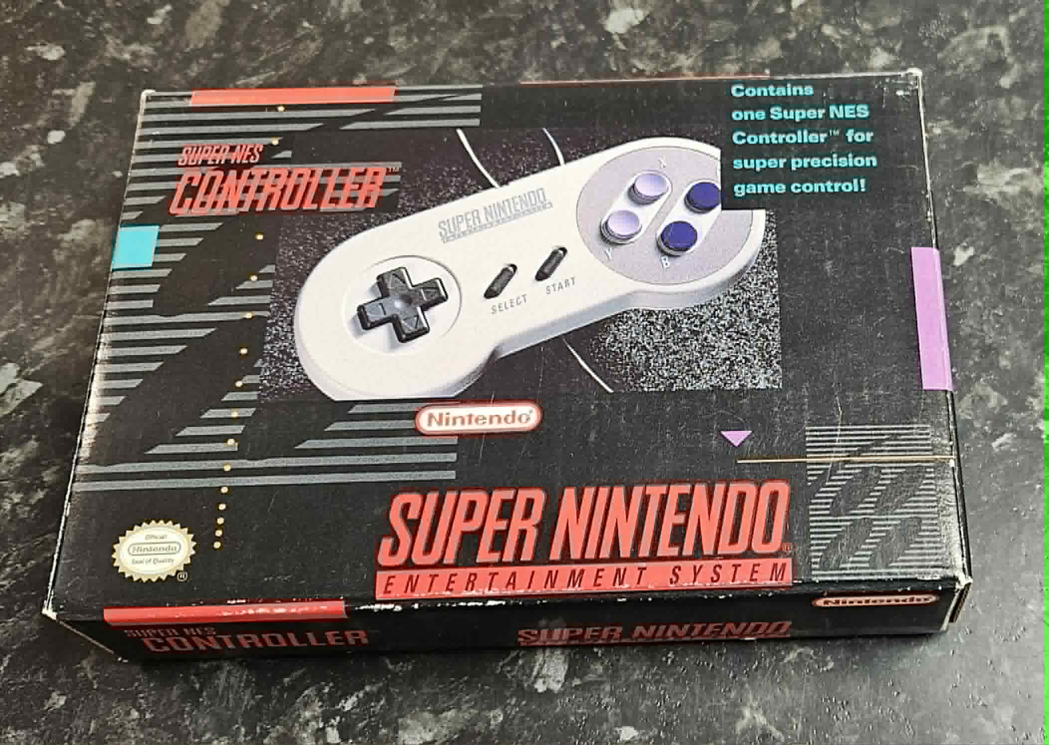 Super Nintendo Ohjain käytetty (SNES) Boxed