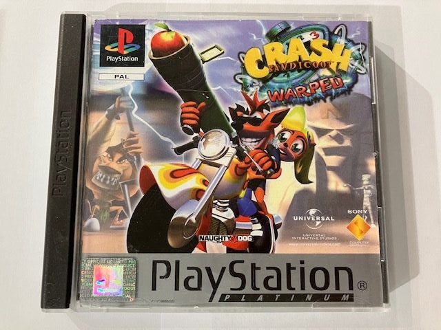 Crash Bandicoot 3: Warped käytetty (PS1) Platinum CIB