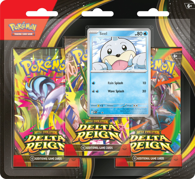Pokémon TCG Mega Evolution 6: Delta Reign 3-pack Blister Seel