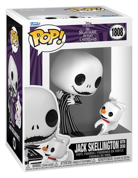 Funko POP! Jack Skellington With Zero 1808 - The Nightmare Before Christmas