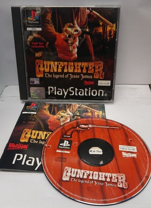Gunfighter Legend of Jesse James käytetty (PS1) CIB