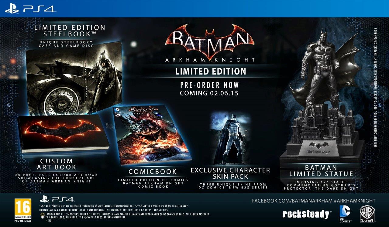 Batman Arkham Knight Limited Edition käytetty