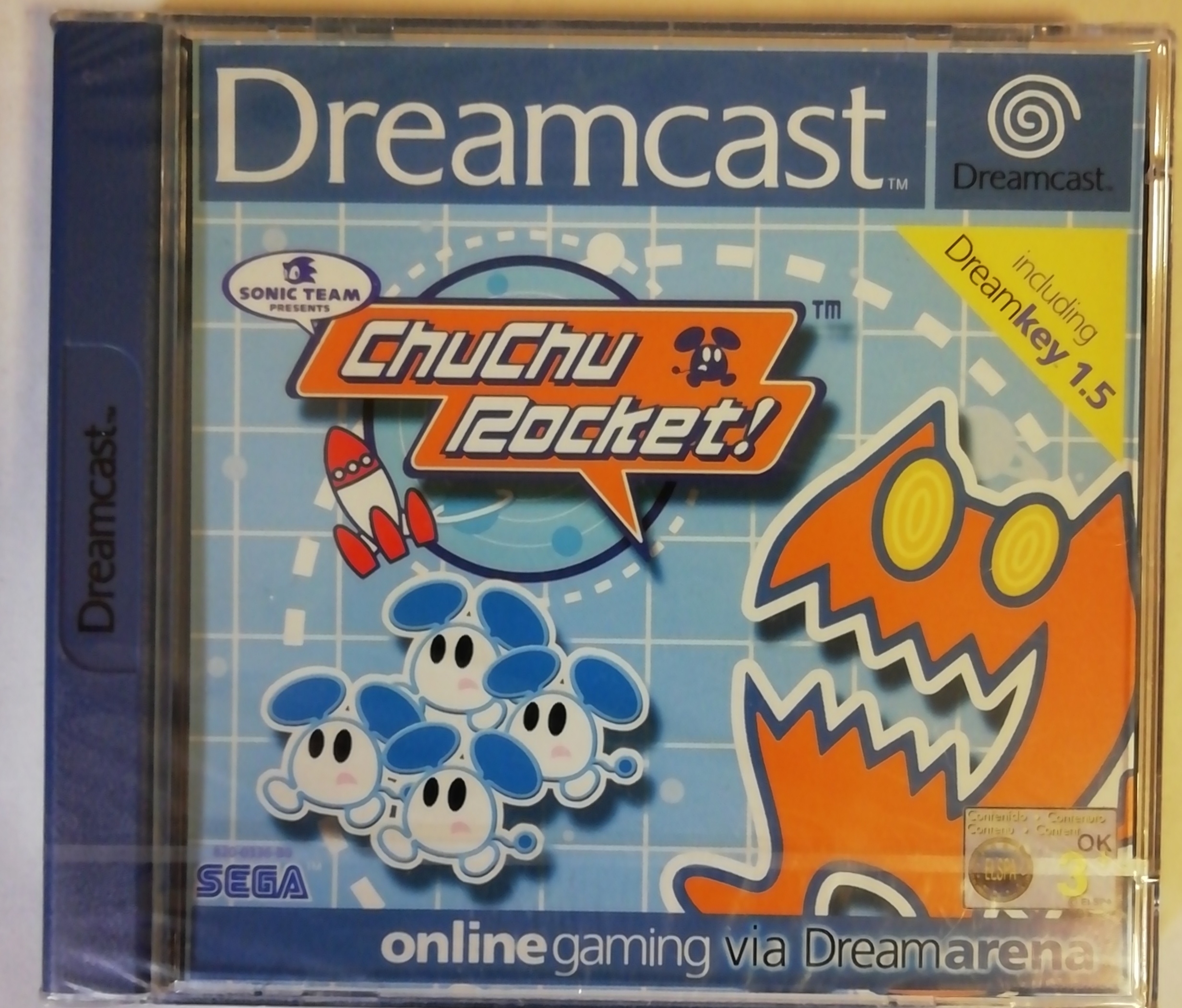 Jeu ChuChu Rocket! Sur Dreamcast - Neuf Sous Blister - SEGA - Puzzle